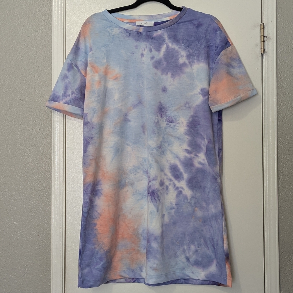 Elodie Tie-Dye Shirt in Blue and Purple